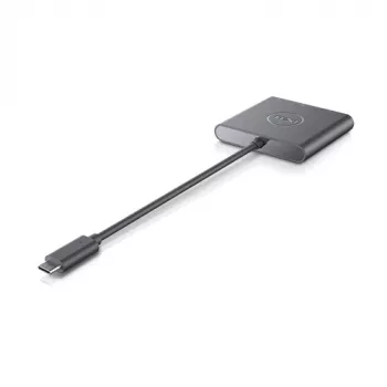 DELL Adapter USB-C į HDMI/DP su maitinimo perdavimu, laidinis, USB 3.2 Gen 2 (3.1 Gen 2) Type-C, juodas, 3840 x 2160 pikselių