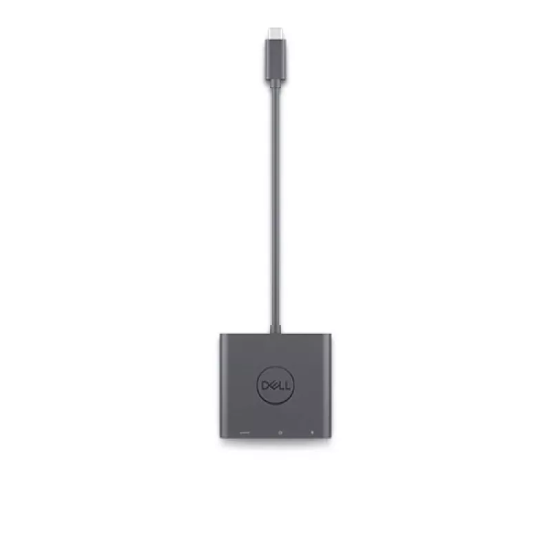 DELL Adapter USB-C į HDMI/DP su maitinimo perdavimu, laidinis, USB 3.2 Gen 2 (3.1 Gen 2) Type-C, juodas, 3840 x 2160 pikselių