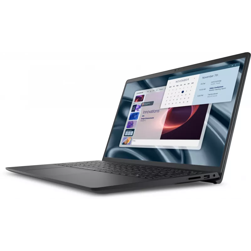 Nešiojamas kompiuteris DELL Pro 15 Essential PV15255 AMD Ryzen™ 5 7520U 39,6 cm (15,6 colio) Full HD 8 GB LPDDR5-SDRAM 512 GB SSD Wi-Fi 5 (802.11ac) Windows 11 Pro Nordic Black