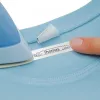 DYMO LetraTag lyginamos audinio etiketės | Autentiškos | 12 mm x 2 m ritinys | Juodas spausdinimas ant balto | Idealiai tinka uniformoms/vaikų drabužiams | LetraTag spausdintuvams