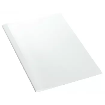 Leitz Binding Covers Thermal Linen 3mm, A4, kartoniniai, skaidrūs, balti, 25 vnt.