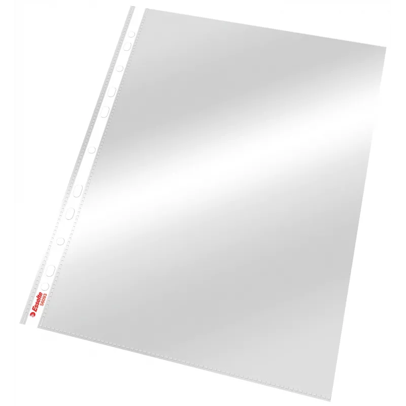 Esselte Pocket Heavy Duty 105my A4, 210 x 297 mm (A4), Skaidrus, Polipropilenas (PP), Viršus, 0,105 mm, 230 mm