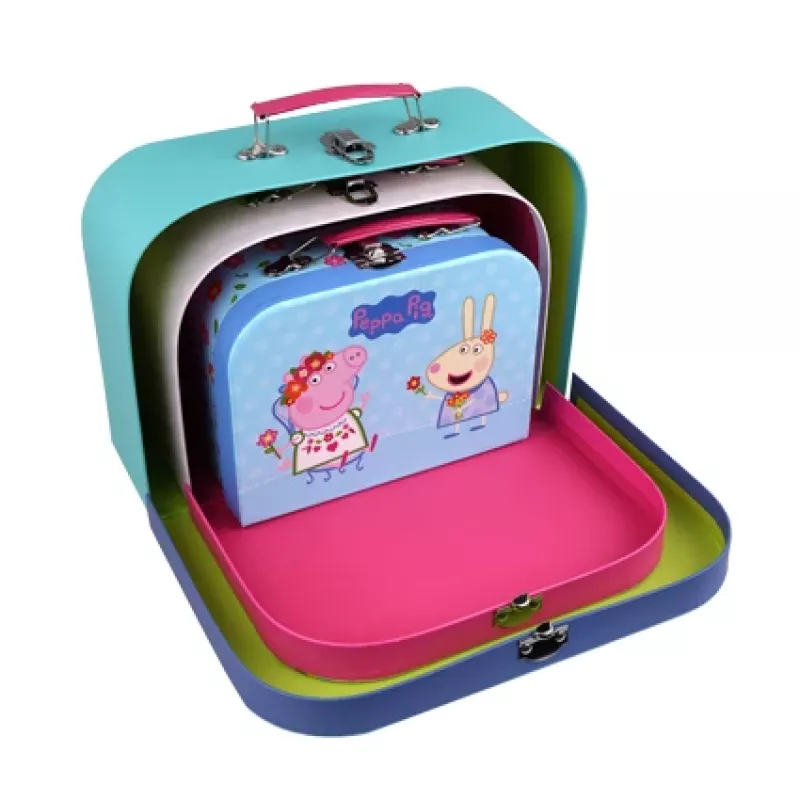 Barbo Toys Peppa Pig Lagaminai 3 vnt rinkinys įvairūs Mergaitė/Berniukas Statinės krepšys