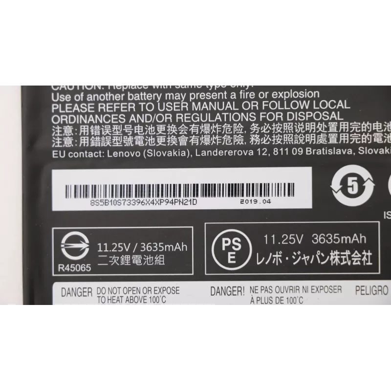 Baterija Lenovo 42Wh ličio jonų 5B10S73396 – vidinis nešiojamojo kompiuterio pakaitalas