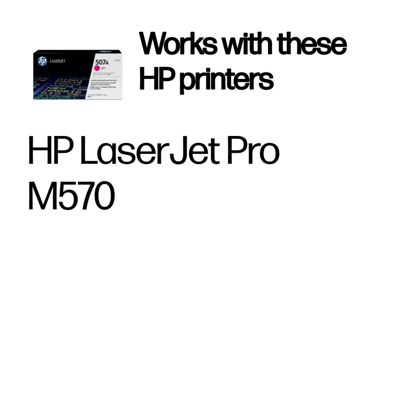 HP 507A Original LaserJet tonerio kasetė, rausvai violetinė, 6000 puslapių, 1 vnt.