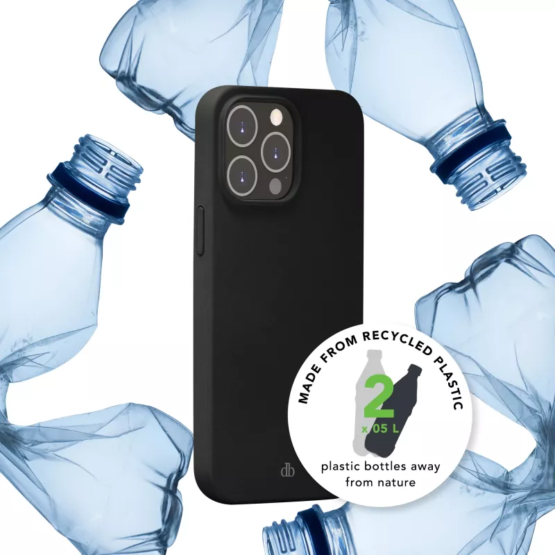 Dėklas dbramante1928 Monaco iPhone 13 mini 5,4 colio — Night Black, perdirbtas plastikas