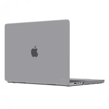 Dėklas MacBook Pro 16 colių (M4 2024 / M3 2023) d bramante — Iceland Clear, permatomas, 40,6 cm ekranui, 348 g