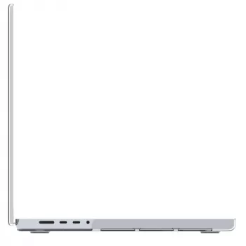 Dėklas MacBook Pro 16 colių (M4 2024 / M3 2023) d bramante — Iceland Clear, permatomas, 40,6 cm ekranui, 348 g