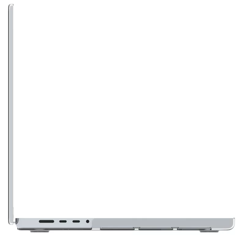 Dėklas MacBook Pro 16 colių (M4 2024 / M3 2023) d bramante — Iceland Clear, permatomas, 40,6 cm ekranui, 348 g