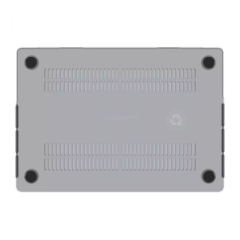 Dėklas MacBook Pro 16 colių (M4 2024 / M3 2023) d bramante — Iceland Clear, permatomas, 40,6 cm ekranui, 348 g