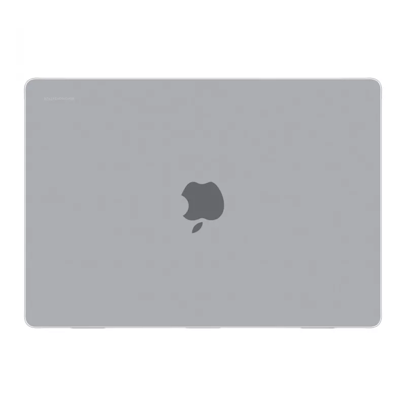 Dėklas MacBook Pro 16 colių (M4 2024 / M3 2023) d bramante — Iceland Clear, permatomas, 40,6 cm ekranui, 348 g