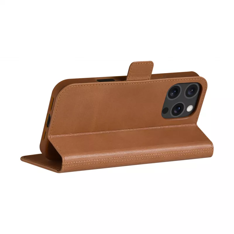 Dėklas-folio dbramante1928 iPhone 16 ProMax Tan 3 kortelių kišenės