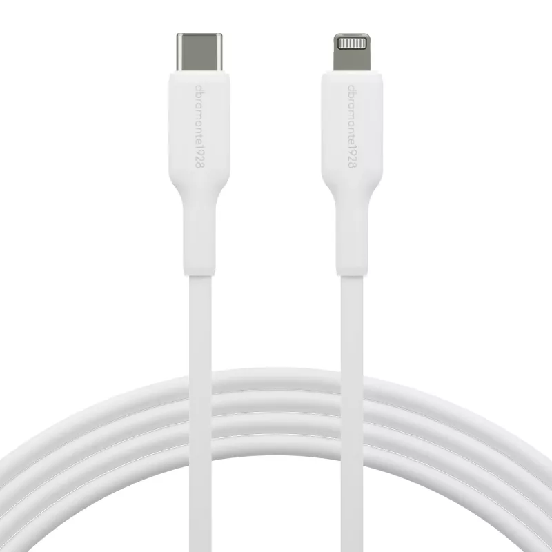 USB-C į Lightning laidas 2 m, d bramante re-charge (USB 2.0, baltas)