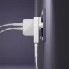 d bramante dbramante1928 Pro EU/US plonas įkroviklis — USB-C 20W + USB-A 18W, baltas, vidaus AC