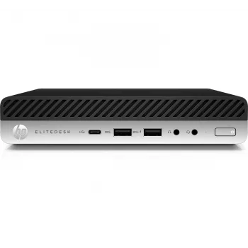 T1A HP EliteDesk 800 G4 Atnaujintas Intel® Core™ i5 i5-8500T 8 GB DDR4-SDRAM 256 GB SSD Windows 11 Pro Mini PC Juodas, Sidabrinis