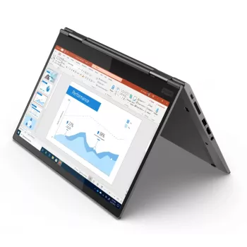 T1A Lenovo ThinkPad X1 Yoga Gen 5 Atnaujintas Intel® Core™ i5 i5-10310U Itin nešiojamas 35,6 cm (14 colių) Liečiamas Full HD 16 GB LPDDR3-SDRAM 512 GB SSD Wi-Fi 6 (802.11ax) Windows 11 Pro Pilka