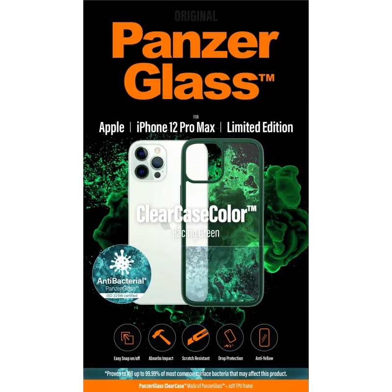 PanzerGlass ClearCaseColor™ iPhone 12 Pro Max - Racing Green Limited Edition