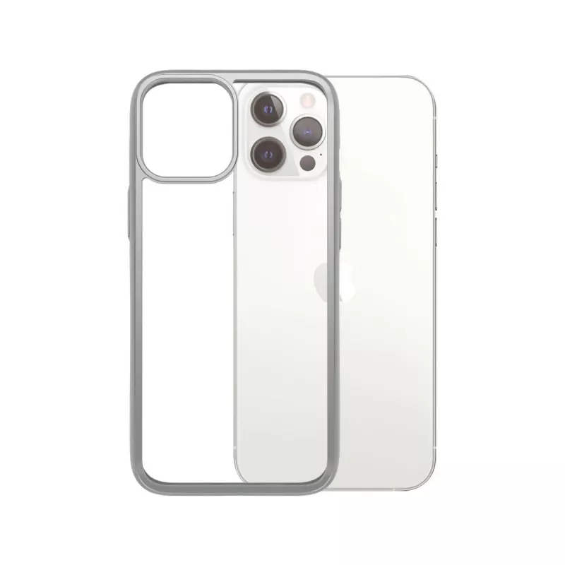 PanzerGlass ® ClearCaseColor™ iPhone 12 Pro Max - Satin Silver Limited Edition