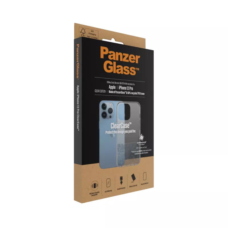 PanzerGlass® ClearCase iPhone 13 Pro dėklas, skaidrus