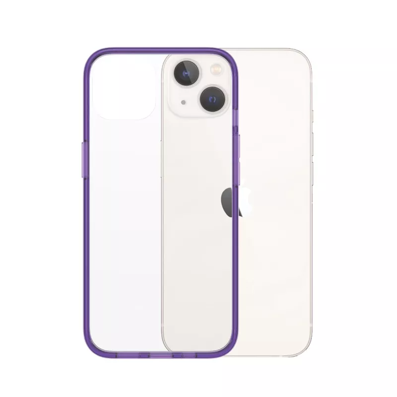 PanzerGlass ® ClearCaseColor™ iPhone 13 - Grape (violetinė) permatomas dėklas iš grūdinto stiklo