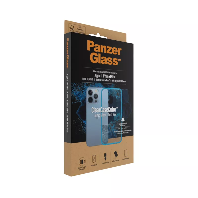 PanzerGlass ClearCaseColor iPhone 13 Pro Bondie Blue – apsauginis dėklas