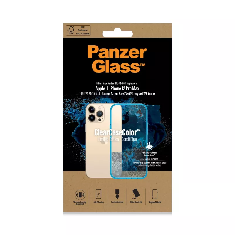 PanzerGlass ClearCaseColor™ Apple iPhone 13 Pro Max Bondie Blue