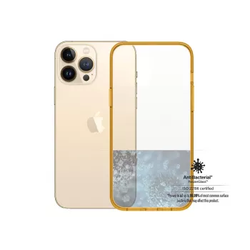 Apsauginis dėklas PanzerGlass ClearCase Color iPhone 13 Pro Max 6,7 colio – PET ir grūdintas stiklas, oranžinis