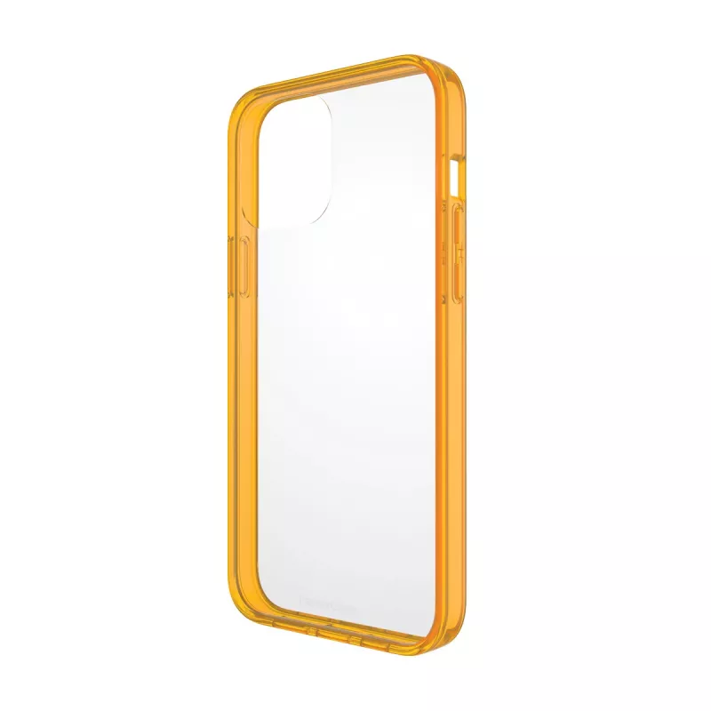 Apsauginis dėklas PanzerGlass ClearCase Color iPhone 13 Pro Max 6,7 colio – PET ir grūdintas stiklas, oranžinis
