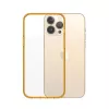 Apsauginis dėklas PanzerGlass ClearCase Color iPhone 13 Pro Max 6,7 colio – PET ir grūdintas stiklas, oranžinis