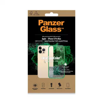 PanzerGlass ClearCaseColor™ iPhone 13 Pro Max – Liepų žalia