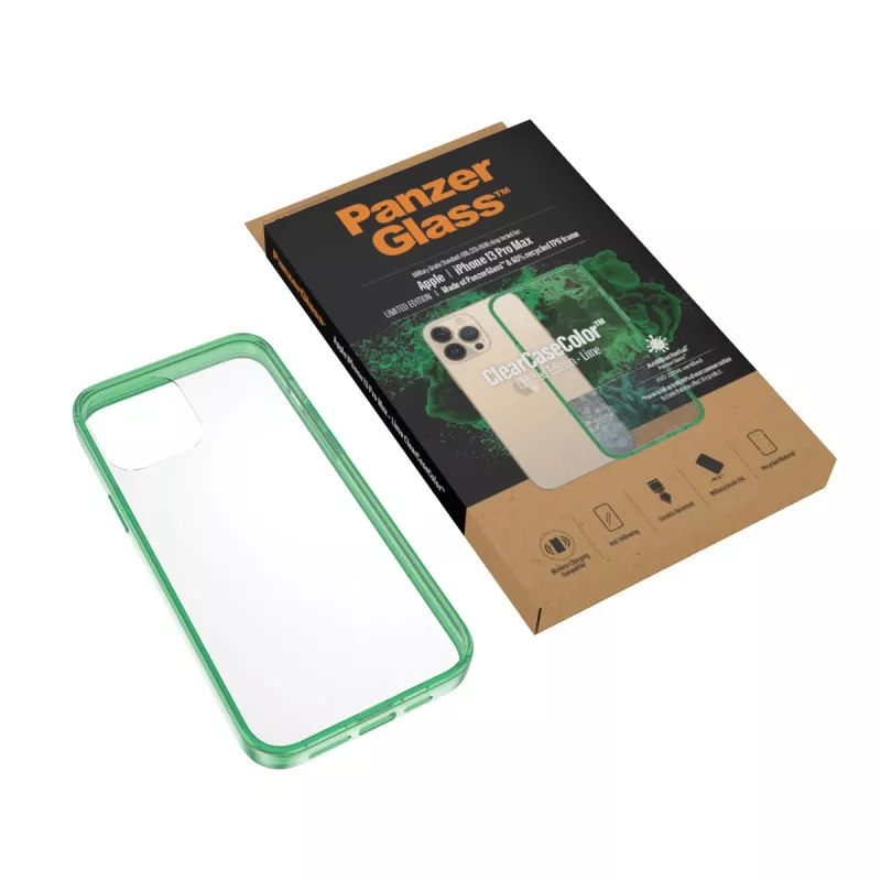 PanzerGlass ClearCaseColor™ iPhone 13 Pro Max – Liepų žalia