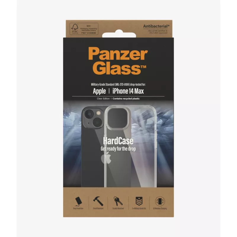 PanzerGlass HardCase dėklas mobiliesiems telefonams 17 cm (6,7 colio) permatomas