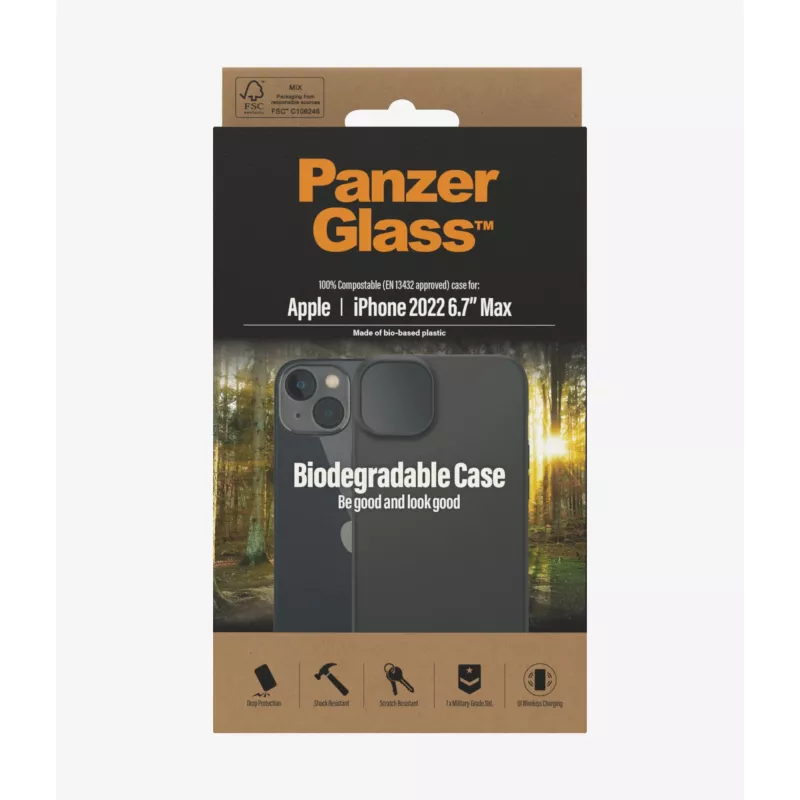 PanzerGlass Biologiškai skaidrus mobiliojo telefono dėklas 17 cm (6,7 colio)