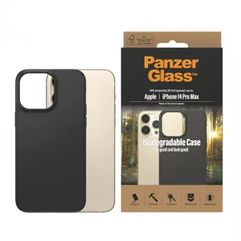 PanzerGlass® Biologiškai Skaidomas Dėklas Apple iPhone 14 Pro Max | Juodas