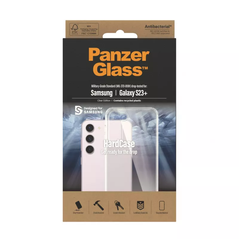 PanzerGlass® HardCase permatomas Samsung Galaxy S23+ dėklas