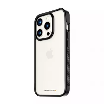 PanzerGlass ClearCase Skaidrus su Juodu Rėmeliu ir D3O® iPhone 15 Pro