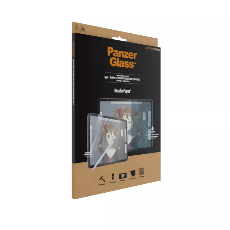 PanzerGlass® GraphicPaper® ekrano apsauga iPad Pro 11″ (2018, 2020-2022, 2024) | iPad Air 10.9'' (2020, 2022)