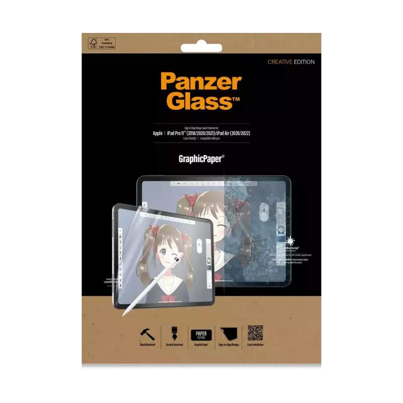 PanzerGlass® GraphicPaper® ekrano apsauga iPad Pro 11″ (2018, 2020-2022, 2024) | iPad Air 10.9'' (2020, 2022)