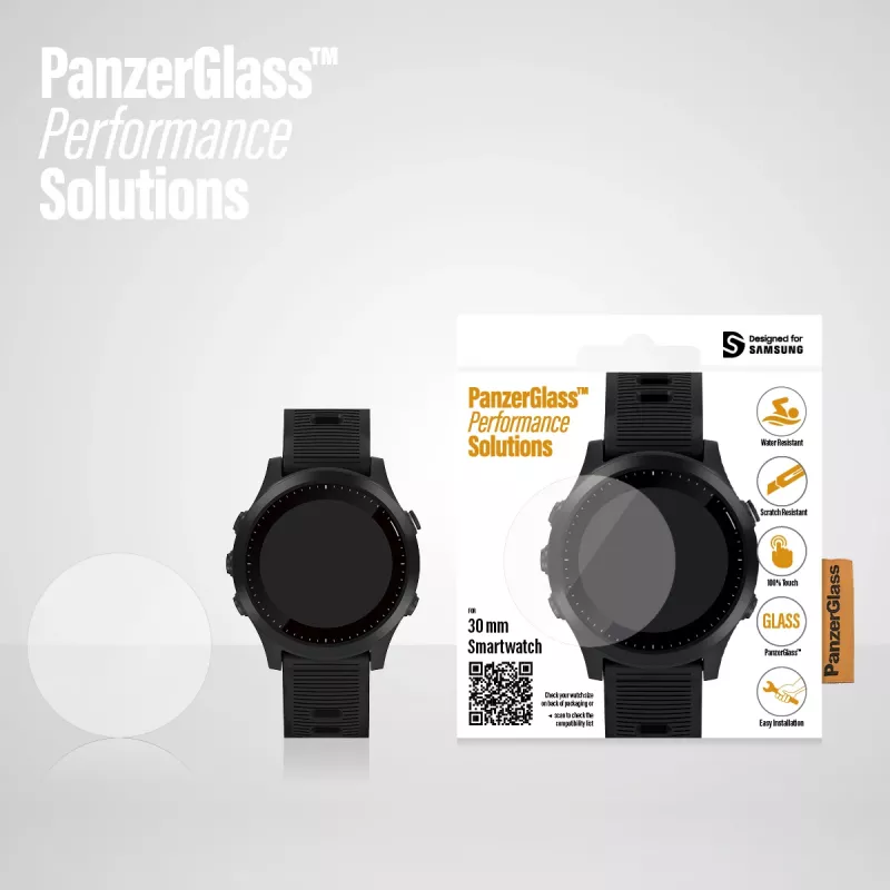 PanzerGlass ® SmartWatch 30mm | Apsauginis stiklas laikrodžiui