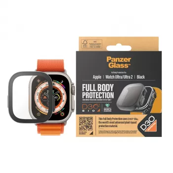 PanzerGlass ® Ekrano apsauga Full Body su D3O® Apple Watch Ultra | 49mm | Juoda