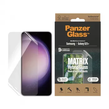 PanzerGlass ® ECO MATRIX ekrano apsauga Samsung Galaxy S23+ | Ultra-Wide Fit su AlignerKit