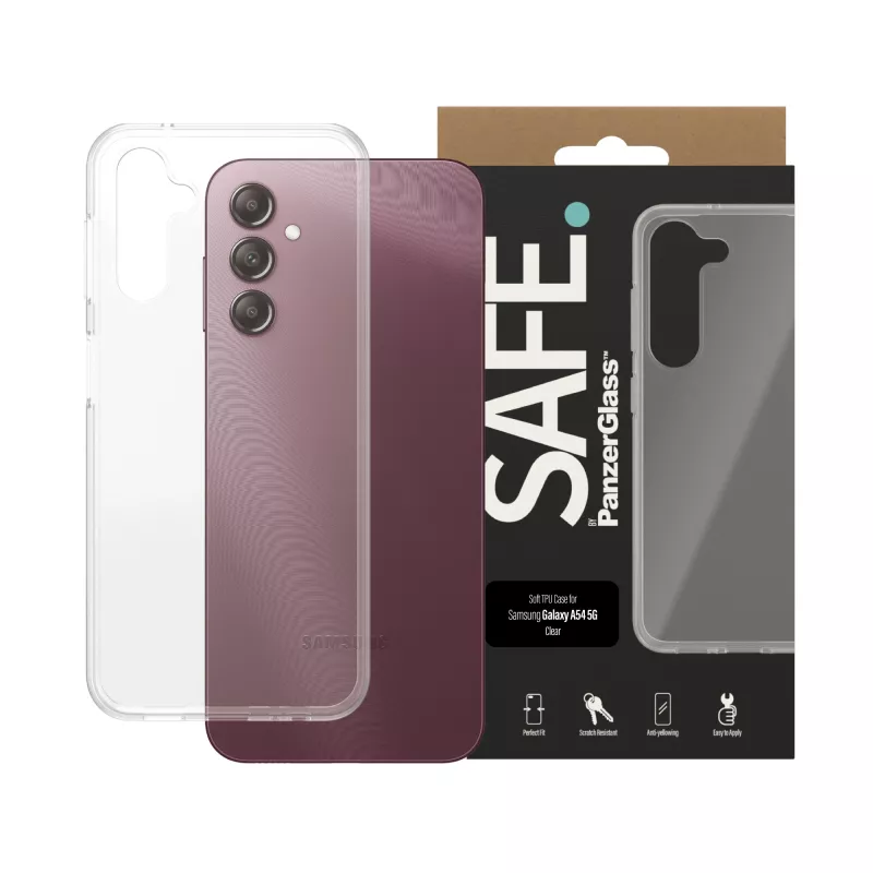 PanzerGlass SAFE. by ® TPU Dėklas Samsung Galaxy A14 | A14 5G | Skaidrus