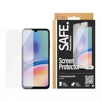 Apsauginis stiklas PanzerGlass Samsung Galaxy A05s Ultra-Wide Fit PET atsparus įbrėžimams ir smūgiams skaidrus 1 vnt.