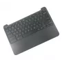 HP 917442-DH1 korpuso pagrindas su Šiaurės šalių klaviatūra, skirtas HP Chromebook 11 G5, juodas