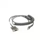 Zebra CBA-R46-C09ZBR serijinis kabelis juodas 2.8 m RS232 DB9