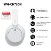 Sony WH-CH720 ausinės su laidu ir belaidžiu ryšiu, skambučiams ir muzikai, USB Type-C, Bluetooth, balta