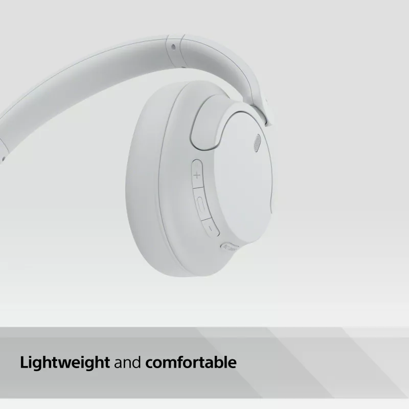 Sony WH-CH720 ausinės su laidu ir belaidžiu ryšiu, skambučiams ir muzikai, USB Type-C, Bluetooth, balta