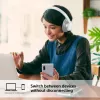 Sony WH-CH720 ausinės su laidu ir belaidžiu ryšiu, skambučiams ir muzikai, USB Type-C, Bluetooth, balta