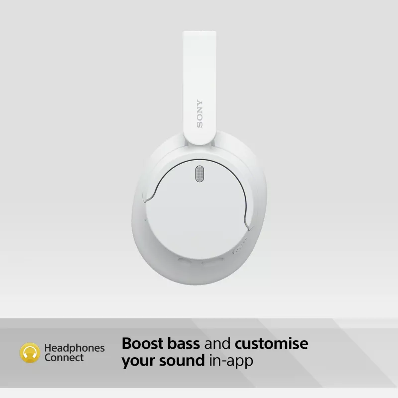 Sony WH-CH720 ausinės su laidu ir belaidžiu ryšiu, skambučiams ir muzikai, USB Type-C, Bluetooth, balta