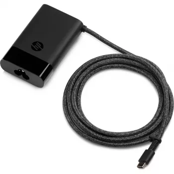 HP USB-C 65W nešiojamojo kompiuterio įkroviklis, vidinis maitinimo šaltinis, 5-20V, juodas